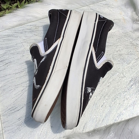 Vans + Johnny Ramone Graphic Signature Black Classic Shoes Unisex M6.5, W8 - Picture 6 of 16